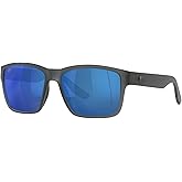 Costa Del Mar Sunglasses for Men - Paunch Mens Polarized Sunglasses - Fishing, Boating & Beach UV Protection - Size 57-580P