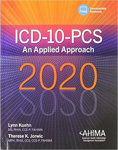 Icd 10 Pcs An Applied Approach 2020 9781584267539 Medicine Health Science Books Amazon Com