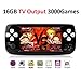 MJKJ Handheld Game Console , Portable Video Game Console 4.3 Inch 3000 Classic Retro Game Console Pap-KIII , Support GBA / GBC / GB / SEGA / NES / SFC / NEOGEO - Black