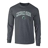 Michigan State Spartans Long Sleeve Tshirt Charcoal
