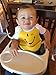 Waterproof Silicone Baby Bibs Easily Rinse Clean & Air Dries Fast! Set of 2 With Food Catcher Pocket-Yellow & Red