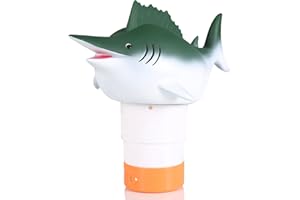 XY-WQ Chlorine Floater, Floating Pool Chlorine Dispenser (Swordfish), Fits 1 and 3 Inch Tablets for Large and Small Pools, Hot Tub, Spa