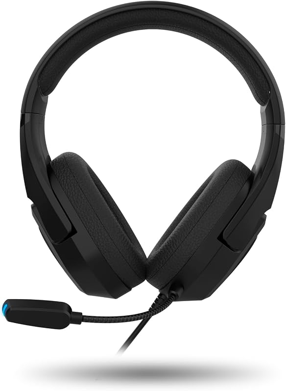 Krom kopa 7.1 - fones de ouvido de 50 mm com som virtual 7.1, iluminação rgb rainbow, controle de volume e microfone integrado, faixa de cabeça ajustável e leve, conexão usb, preto — foto 2 de 5