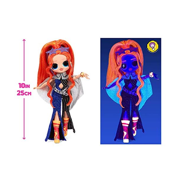 LOL Surprise OMG Dance Dance Dance Major Lady Fashion Doll, with 15 Surprises, Designer Clothes, Magic Blacklight…