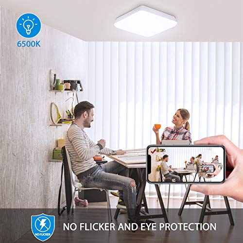 LED Deckenleuchte Dimmbar, 36W 3600lm LED Deckenlampe Dimmbar Mit Fernbedienung, Oeegoo IP54 Wasserfest LED Lampe Für… – Bild 6