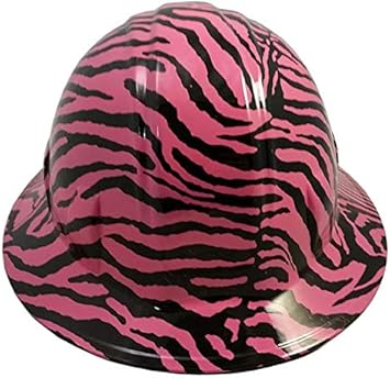 hot pink full brim hard hats