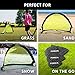 FORZA Flash Pop-Up Soccer Goals [Pair] | Portable Pro Soccer Nets [2.5ft, 4ft & 6ft] | Soccer Goals for Backyard | Soccer Training Equipment | Pop Up Soccer Goal