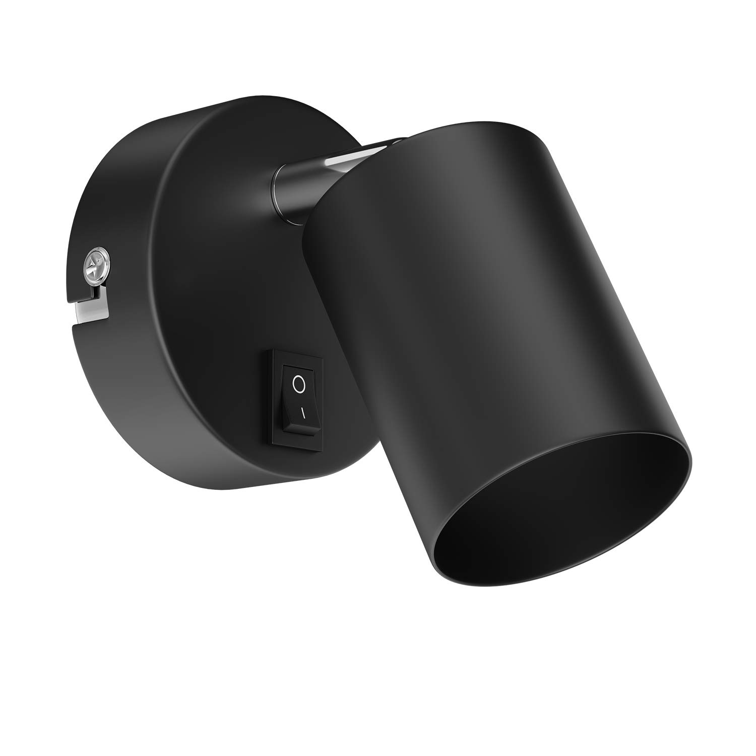 ledscom.de Wall Light WAIKA, Switch, Black matt, Round, 1x GU10 max. 60W — image 1
