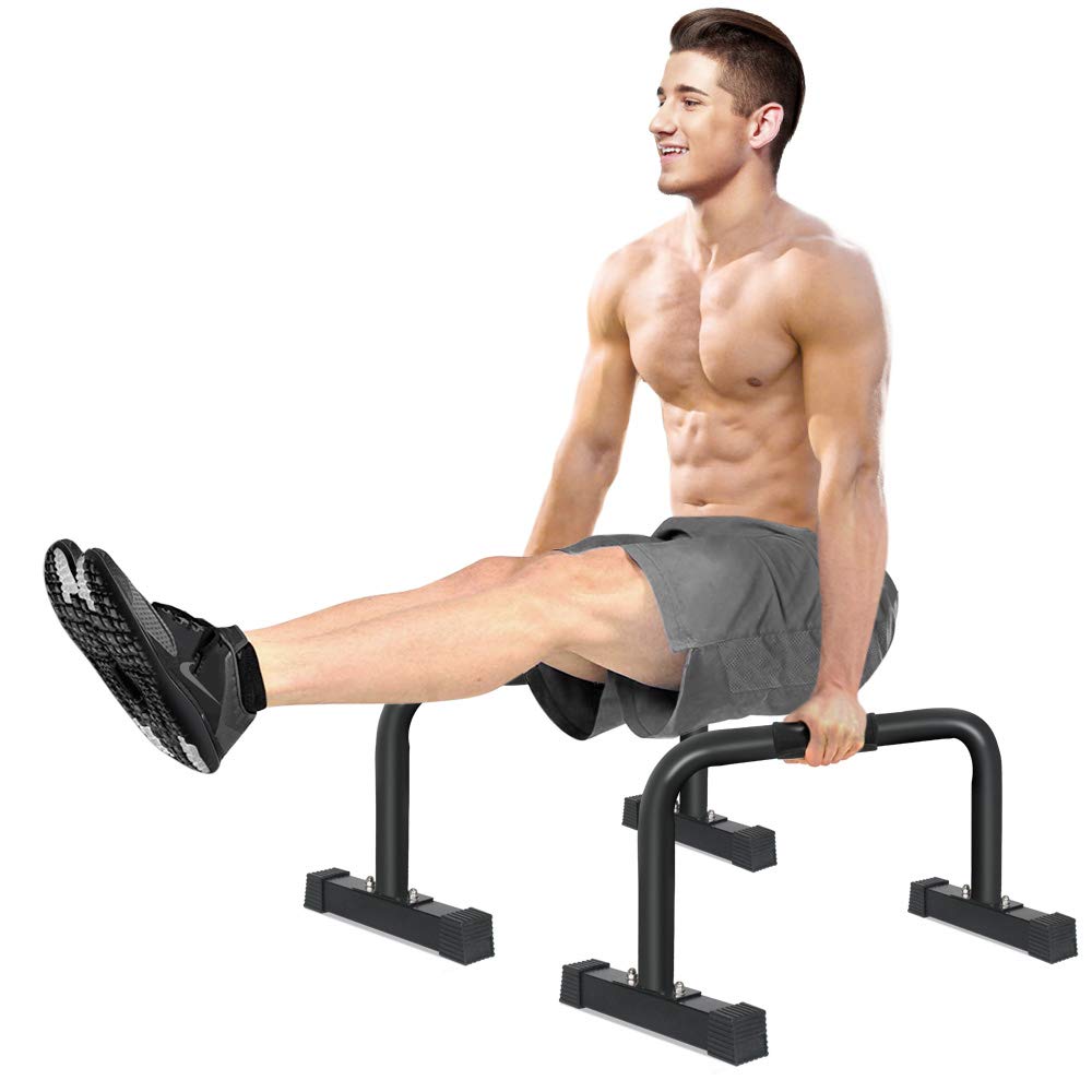 IDEER LIFE Push Up Stand XL Parallette Bars, Upper Body Push Up Bar with Extra Long Sweat