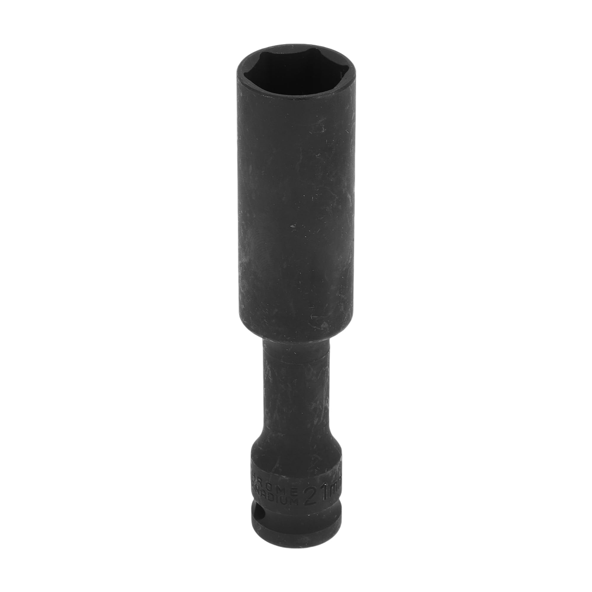 Motoforti Universal Impact Socket Hardware Tool 128mm Durable Alloy Steel Black 1 Pcs 6 Point 21mm for Car Motorcycle Dirtbike Repair 1/2 Inch Drive