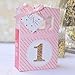 Big Dot of Happiness 1st Birthday Girl - Fun to be One - First Birthday Party Favor Boxes - Set of 12