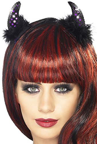 Smiffys Women's Black Devil Horns
