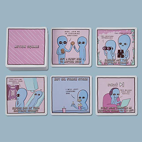 Hasbro Gaming Sweet Existence, A Strange Planet Familienfreundliches Party-Kartenspiel, inspiriert vom Webcomic und Büchern von Nathan W. Pyle, ab 13 Jahren – Bild 6