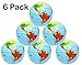 Kicko Inflatable World Globe - 16 Inch 6 Pack Political and Topographical Globes, Learning Resources
