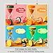 Glarks 4 Colors Fruit Style Hourglass Sand Timer Clock 5mins / 10mins / 15mins / 30mins Sandglass Timer for Kids, Classroom, Kitchen, Games, Brushing Timer, Home Office Decoration Timers