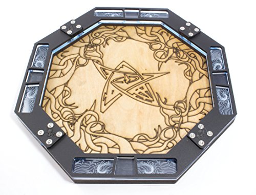 Dice Tray Wood with Laser Etched Eldritch for Games, Gaming ~ C4Labs