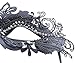 Coxeer Masquerade Mask Shiny Metal Rhinestone Venetian Pretty Party Evening Prom Mask