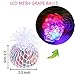 5 Pack Stress Mesh Ball LED Light Up Squeeze Grape Stress Relief Fidget Toy for Adults Kids Anxiety Squeezing Colourful 2.5