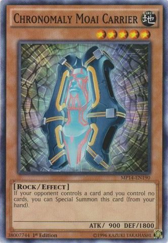 Yu-Gi-Oh! - Chronomaly Moai Carrier (MP14-EN190) - Mega Pack 2014 - 1st Edition - Common