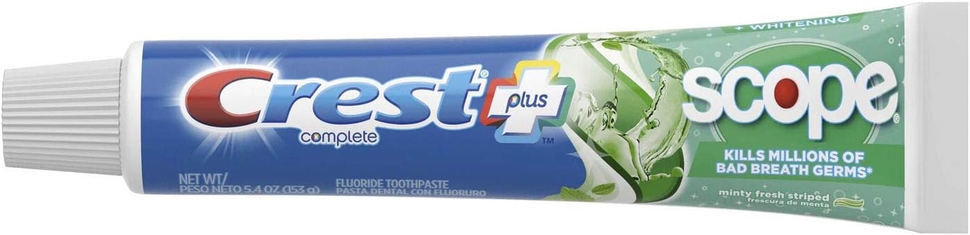 Crest + Scope Complete Whitening Toothpaste Minty Fresh - 5.4 oz (153 g) - Pack of 2, 153 g (Pack of 2) - Image 3