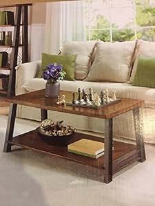 Amazon.com: Better Homes and Gardens Mercer Coffee Table, Vintage Oak: Kitchen & Dining