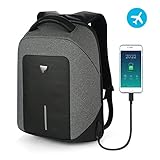 Business Travel Backpack for Men Laptop Backpack Anti Theft with USB Charging Water Resistant College School Computer Bag for Women & Men (Gray)