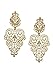 Happiness Boutique Women Statement Earrings in Gold Lace Inspired Chandelier Filigree Earrings nickel free