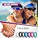Silicone Wedding Rings for Women - 7 Pack (White Black Gray Blue Purple Pink Teal, 7.5-8 (18.2mm))
