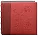 Golden State Art Photo Album holds 4x6 200 Horizontal Pictures with Memo Space, Leather Vintage Cover for Wedding Family Christmas(Red)
