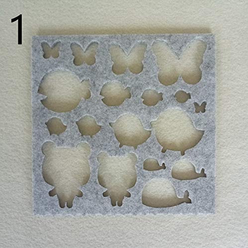 Maslin Felting Making Tools DIY Applique Molds Craft Sewing Accessories Needle Felting Wool Felt Shapes Mold 7 Pcs DIY Package - (Color: 7pcs) - Thumbnail 3