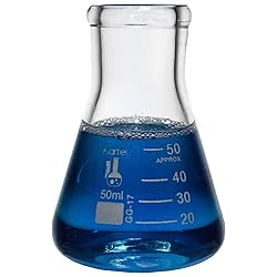 Glass Erlenmeyer Flask Set - 3 Sizes - 50, 150 and