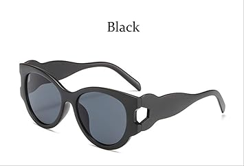 Amazon Ymkwqf サングラス トレンドキャラクターサングラス女性ビッグフレームキャットアイメガネ女性レディーレイブフェスティバル ブラック Ymkwqf スポーツサングラス