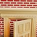 12th Doll House Miniature DIY Front Exterior Wooden Door 6-Panel