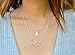 Sterling Silver Three Interlocking Circles Necklace - Triple Circle Infinity Jewelry for 3 Best Friends