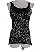 PrettyGuide Women's Shimmer Glam Sequin Embellished Sparkle Tank Top Vest Tops