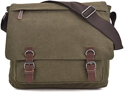 Vintage Canvas Satchel Messenger Bag for Men Women