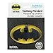 Bumkins DC Comics Batman Silicone Teething Pendant, Necklace Teether, Soft, Bacteria Resistant - Onyx