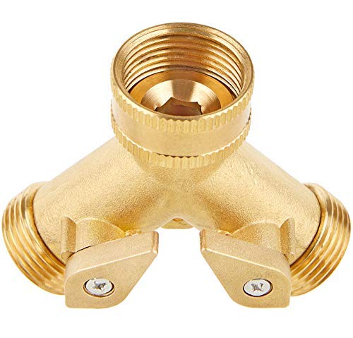 Haus & Garten 2-Way Brass Hose Splitter