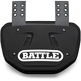 Battle Premium Football Back Plate, Kids, Adults | High-impact foam interior, Maximum protection and coverage, Curved shape disperses energy, Universal comfortable fit