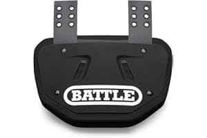 Battle Sports Football Back Plate – Hard Shell Lower Back Protector with Contoured Foam for High-Impact Protection for Youth, Kids and Adults