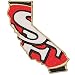 San Francisco 49er's Iron On Patch 4" Tall embroidered team logo on State Shape