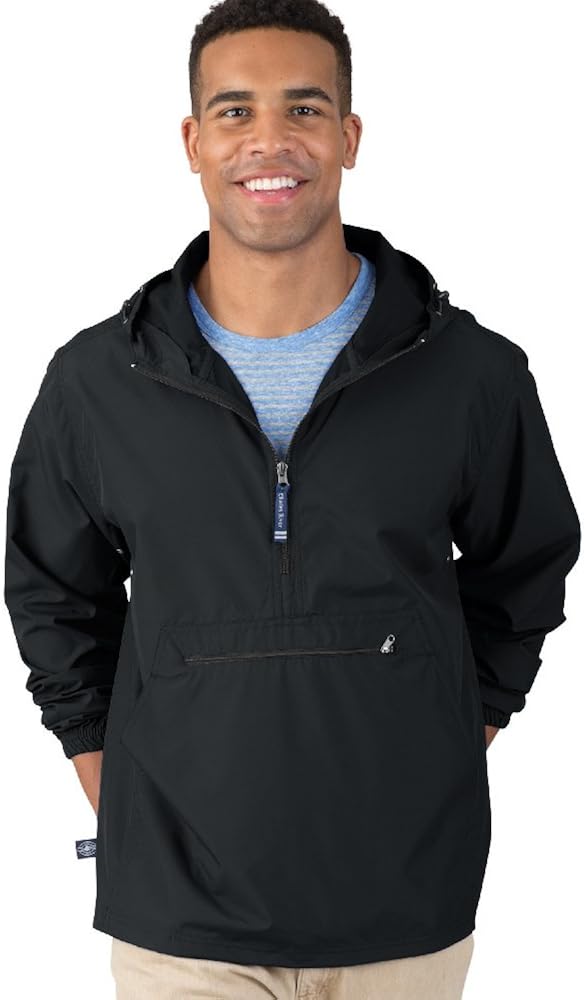 Charles River Apparel Pack-N-Go Wind & Water-Resistant Pullover (Reg/Ext Sizes): Clothing