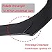 Zeeos Carbon Fiber Look Universal Front Bumper Lip Chin Spoiler ABS Front Bumper Lip Sopiler Wing Body Fits For AUDI,Ford,BMW,HONDA,Chevrolet,Toyota,civic,Car