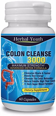 60 COLON CLEANSE CAPSULES 2000mg DAILY WEIGHT LOSS DIET DETOX SLIMMING PILLS