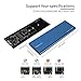 DGZOMYTEK M.2 SATA SSD to USB 3.0 External SSD Reader Converter Adapter Enclosure with UASP, NGFF M.2 2280 2260 2242 2230 SSD with Key B/Key B+M (M.2 SATA SSD to USB 3.0（Blue）)