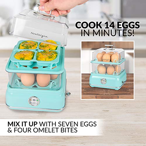 Nostalgia CLEC14AQ Retro Premium 14 Capacity Electric Large HardBoiled