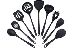 Silicone Cooking Utensil Set, 8Pcs Non-stick Cookware, BPA Free Heat Resistant Kitchen Tools with Spatulas, Turners, Spoons, 