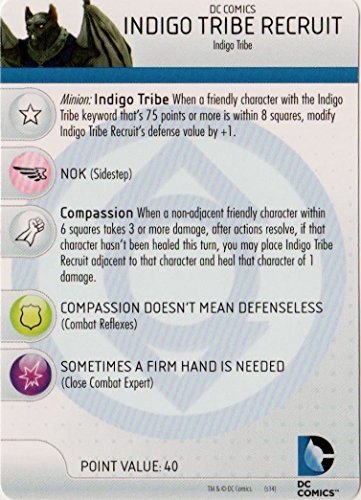 Heroclix DC War of Light #004 Indigo Tribe Recruit Figure Complete with Character Card