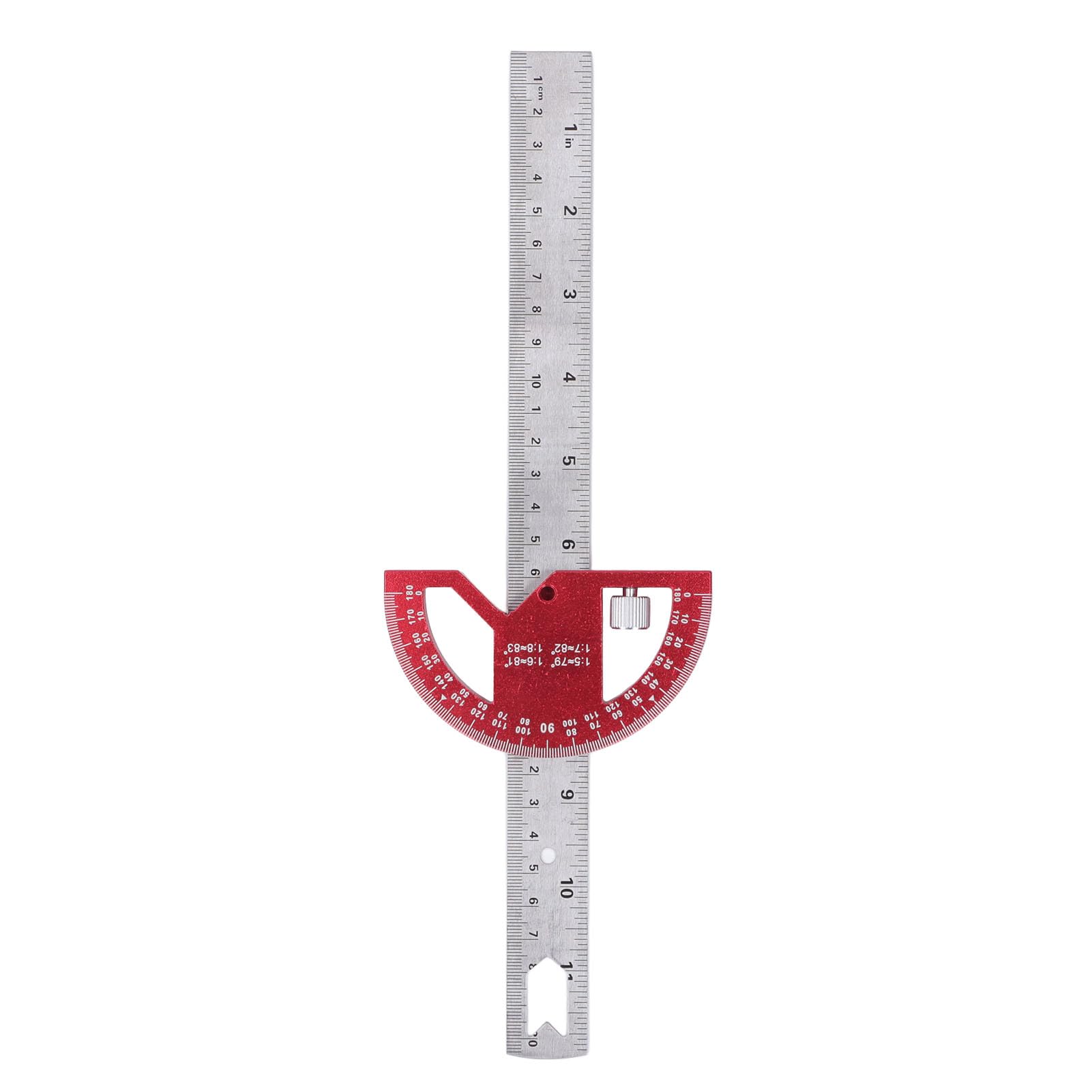 Leapiture Woodworking Edge Measuring Ruler High Accuracy Woodworking Angle Protractor Multipurpose Construction Angle Gauge for Cabinet Making