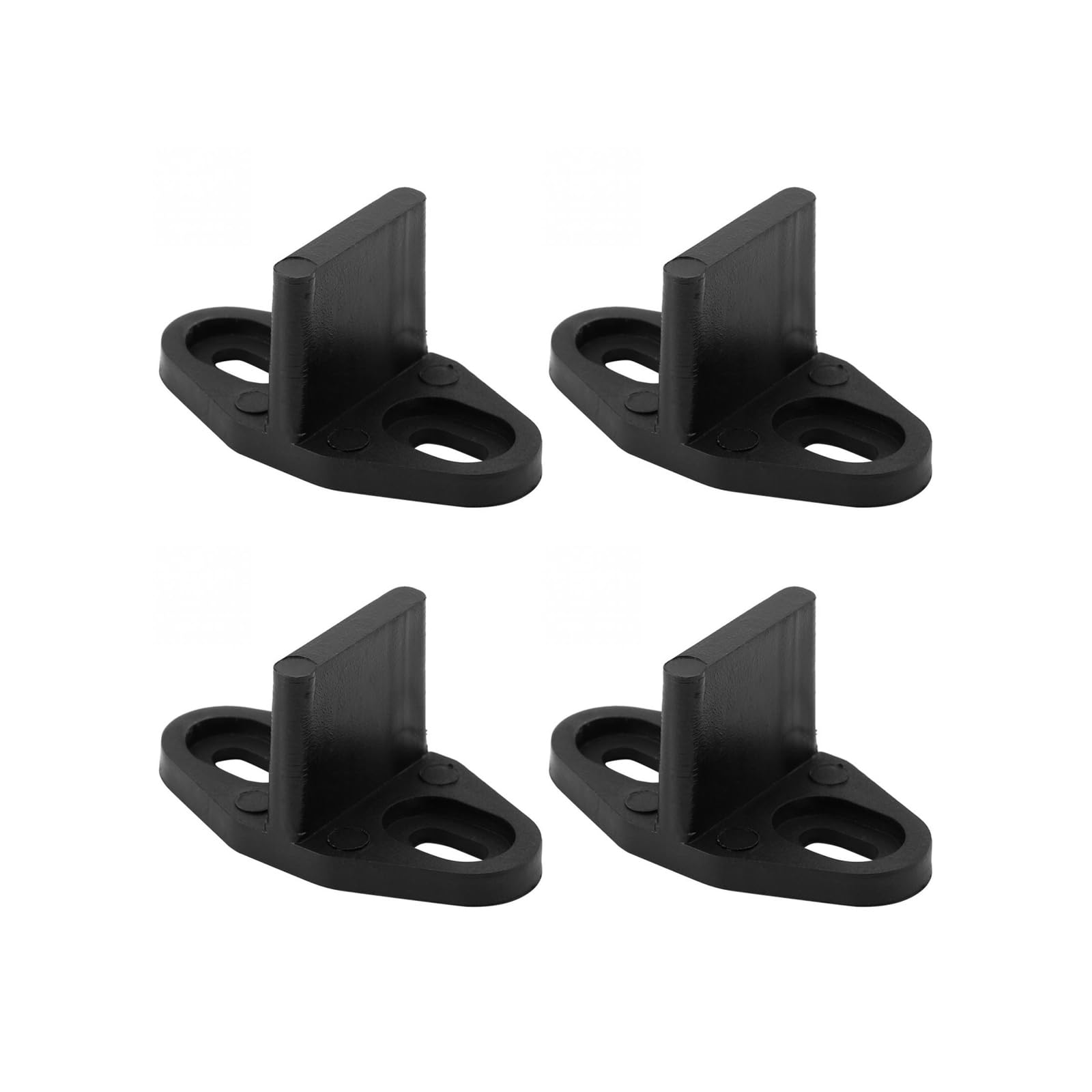Photo 1 of 4Pack Black Floor Guide for Sliding Barn Door Hardware T Shape Guides Floor Mounted Easy Installation Bottom Track Guides for Barn Bypass Pocket and Closet Doors
